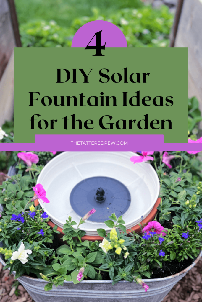 4 DIY Solar Fountain Ideas for the Garden