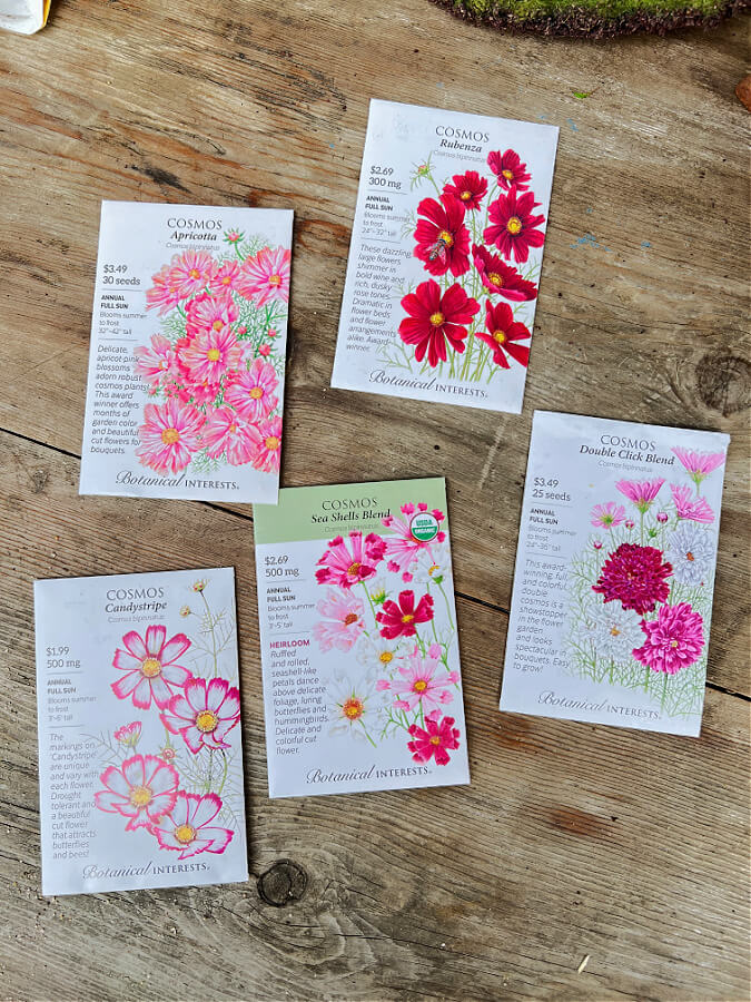 cosmo seed packets