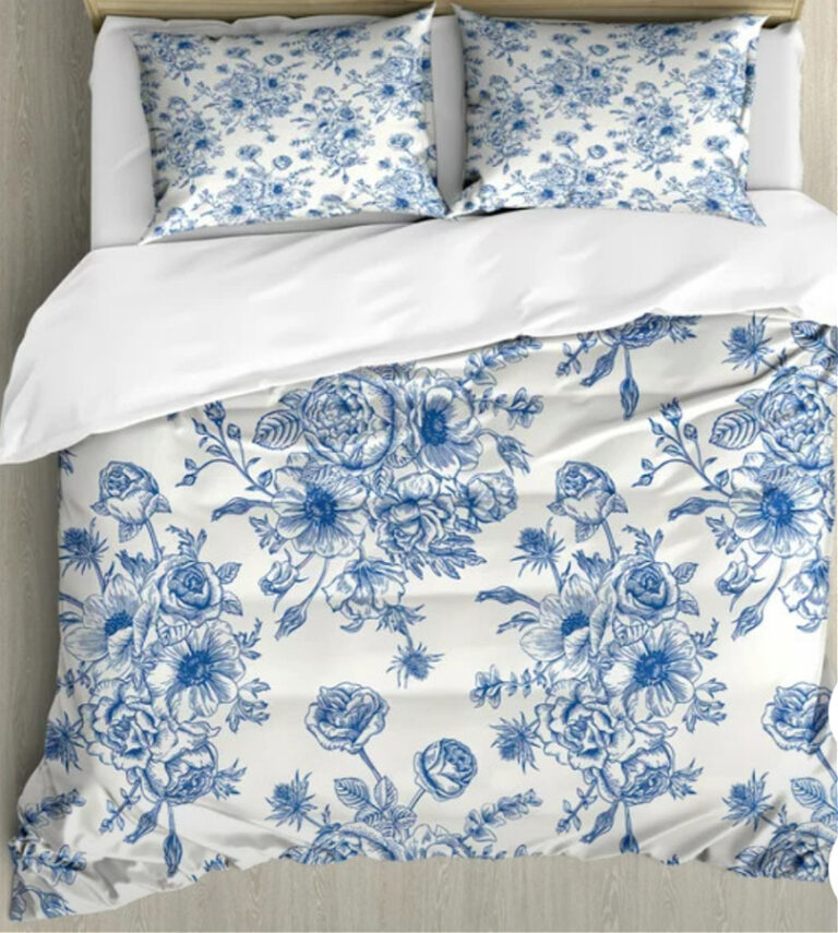 14 Blue and White Floral Duvet Covers » Beauty with ease in the Garden ...