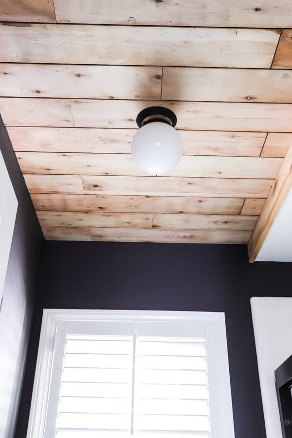 Welcome Home Sunday: Ceiling planks from laminate flooring