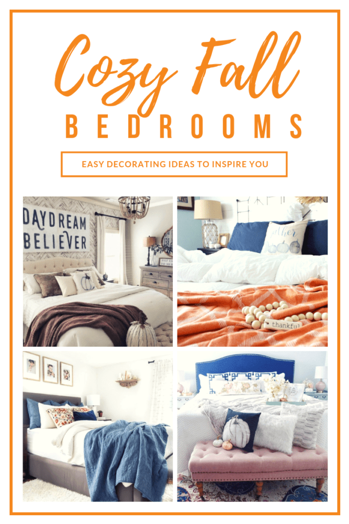 4 cozy Fall bedroom decorating ideas.