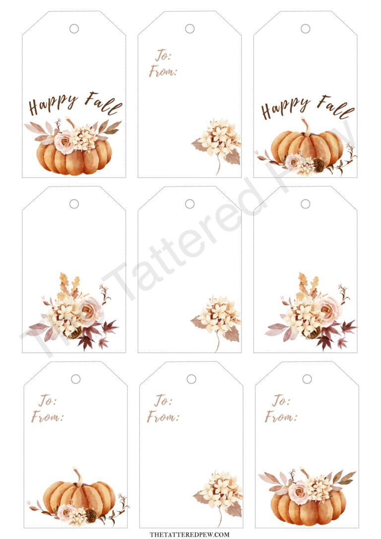 18 Gorgeous Fall Floral Gift Tags (Free Printables Included) » Grow ...