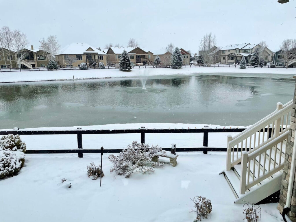 January Joy frozen snowy lake