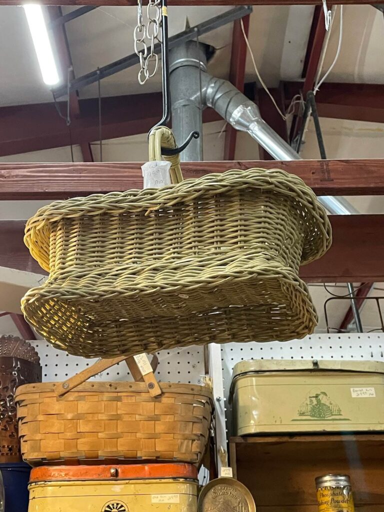 baskets at the flea market