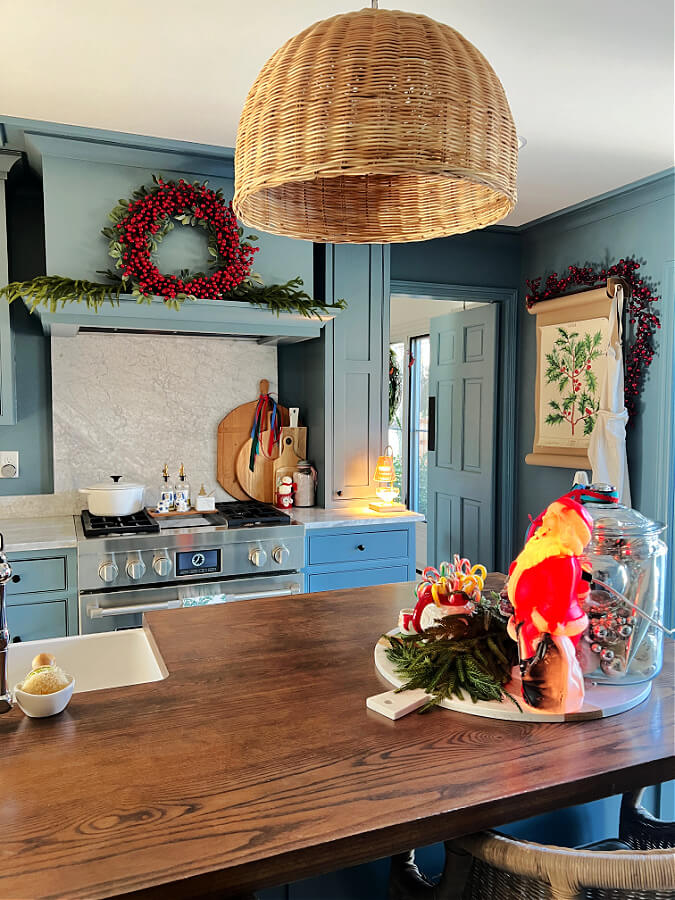 Christmas home tour kitchen area