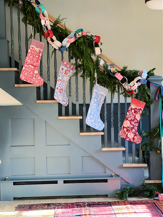 stockings on stairs