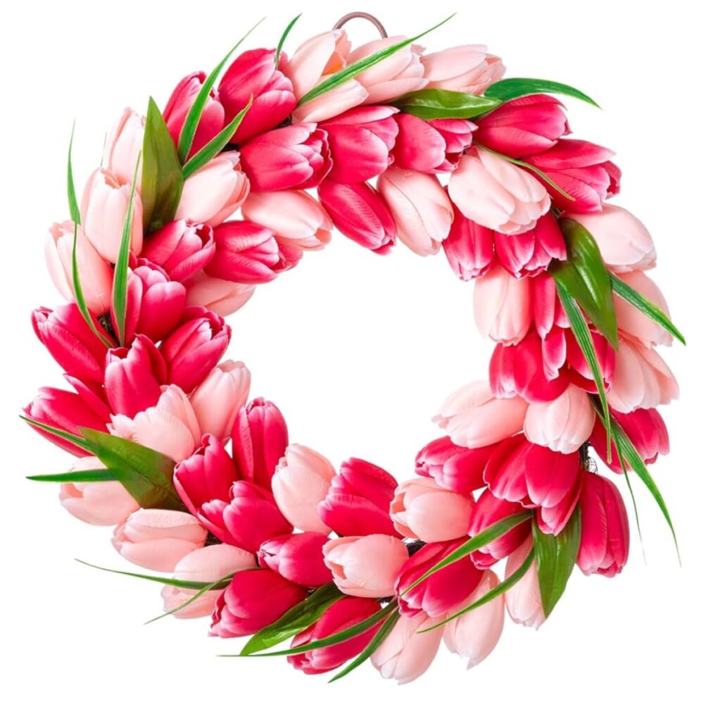 spring tulip wreath