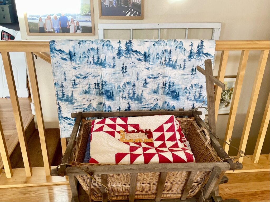 quilt in cart