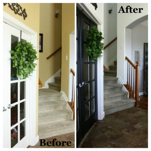 Black Interior Doors with White Trim - A Total Transformation