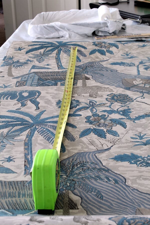 Make sure you add 2inches to the top and bottom of your wallpaper measurements.