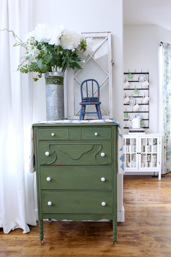 Old Dresser Makeover Using Milk Paint » The Tattered Pew