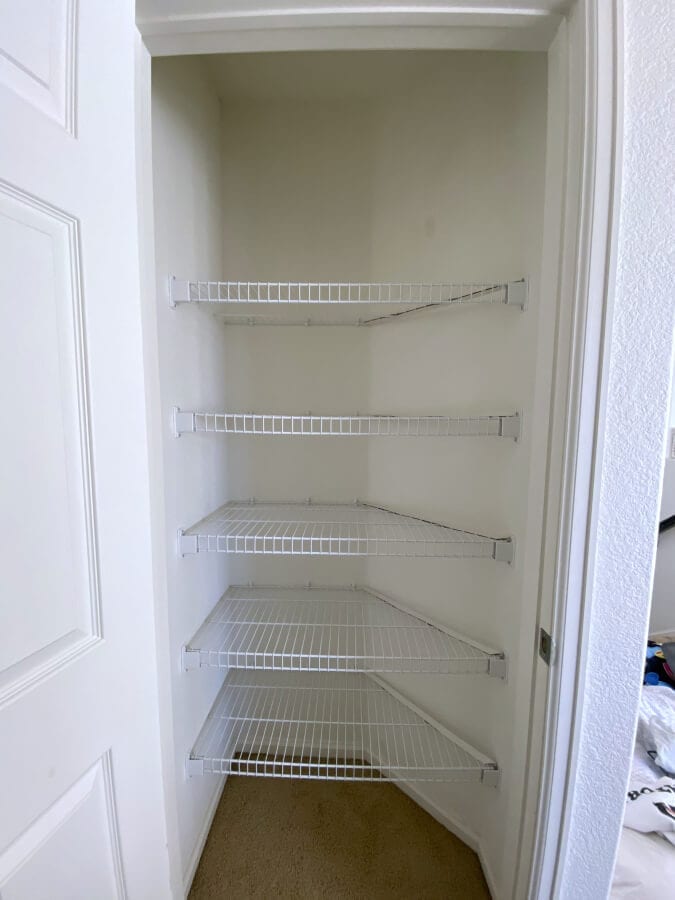 Linen Closet Organization Makeover - Modern Glam