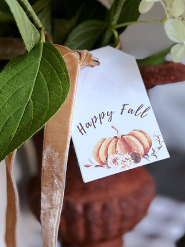 Fall Floral Gift Tags