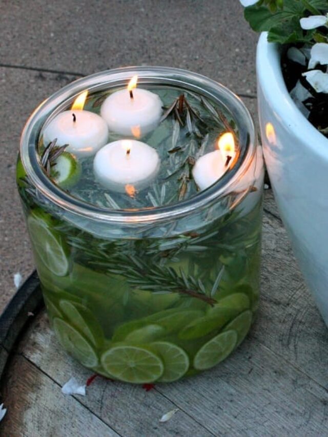 DIY Citronella Candles With Essential Oils