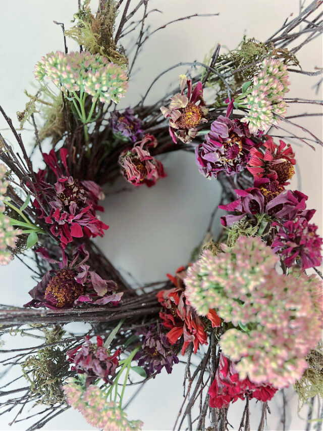 How To Make A Dried Zinnia Wreath Grow Beauty With Ease