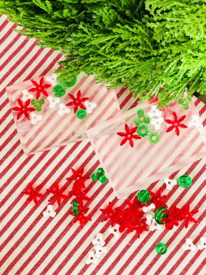 These easy homemade Christmas soaps are perfect for even your youngest Christmas enthusiast to make as gifts!