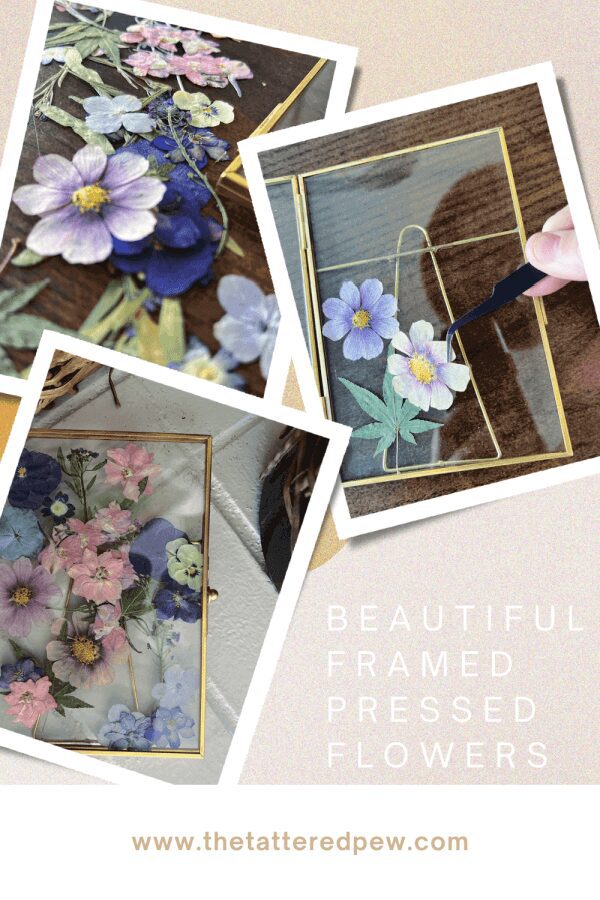DIY Framed Pressed Flowers Mother's Day Gift