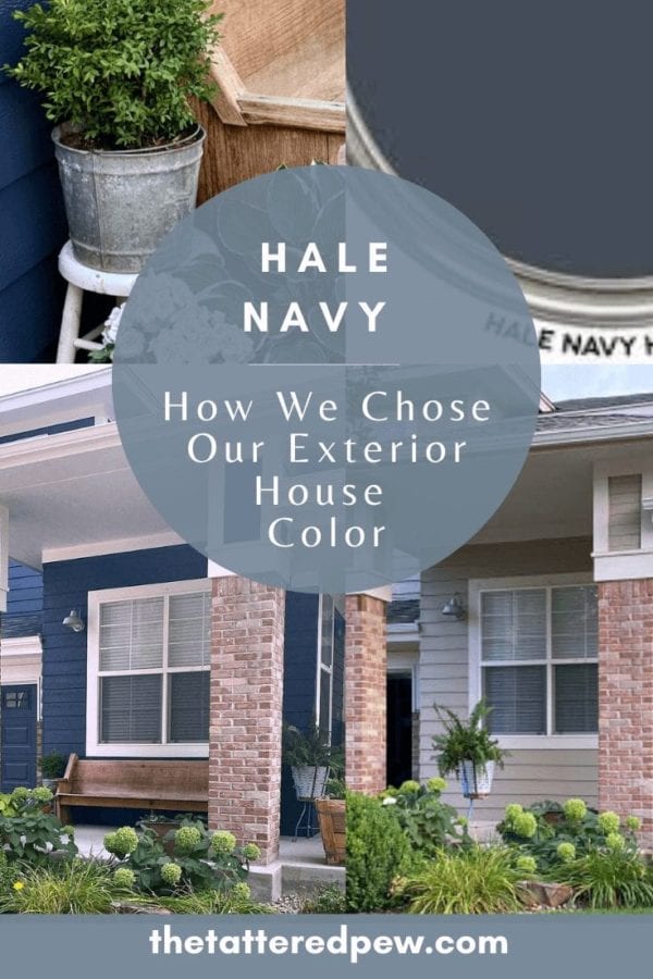 Hale Navy : How We Chose Our Exterior Paint Color » The Tattered Pew