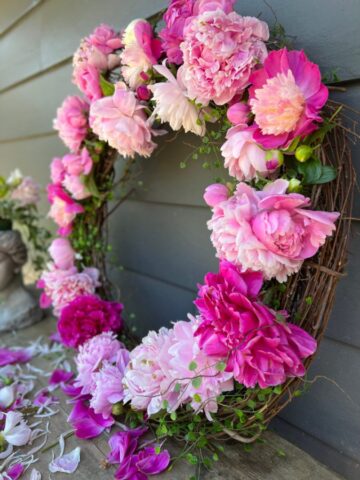 How To Make a Dried Peony Wreath » Grow Beauty With Ease