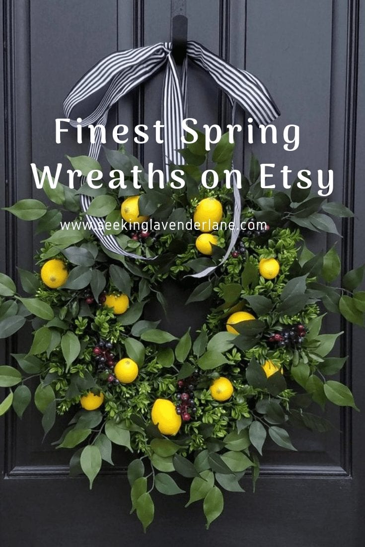 Favorite Spring wreaths on Etsy.