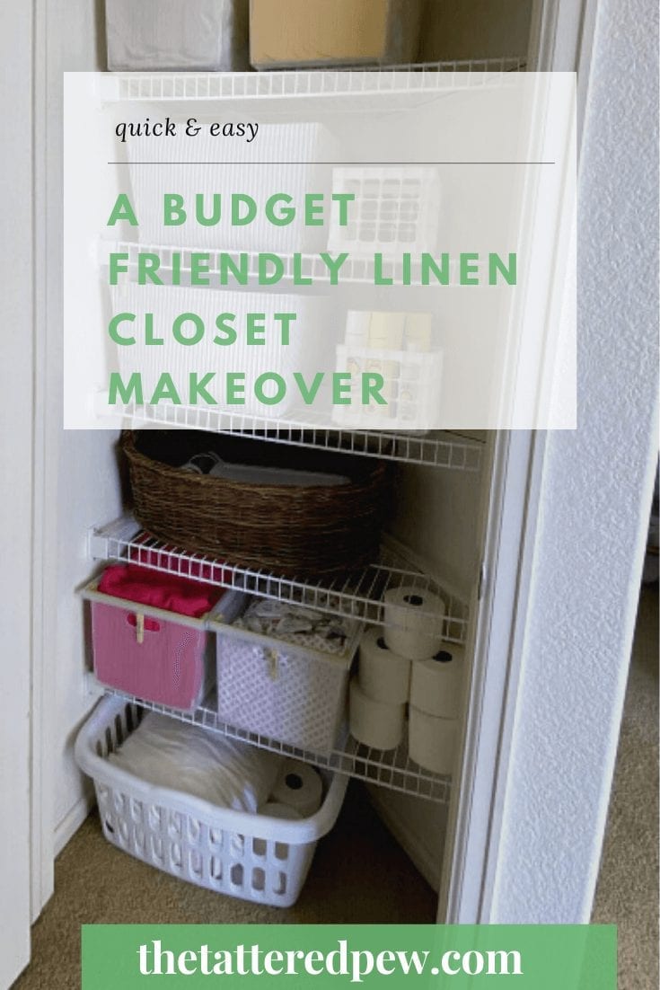 Linen Closet Organization Makeover - Modern Glam