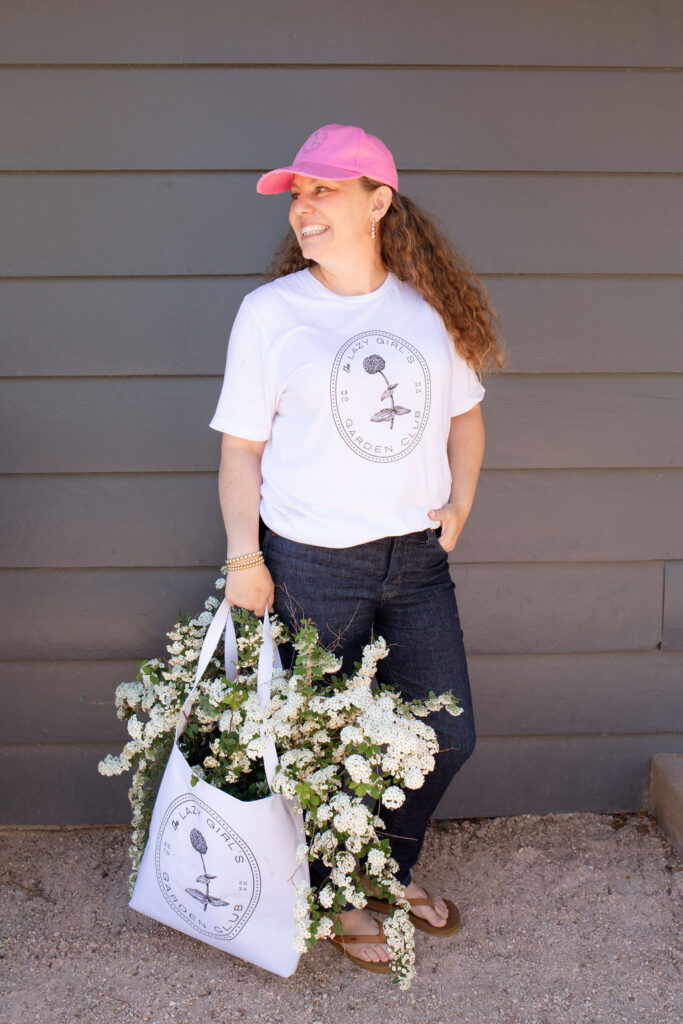 Lazy Girl Garden Club Shirt and Bag