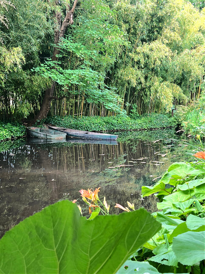 Boats in Monet's pond