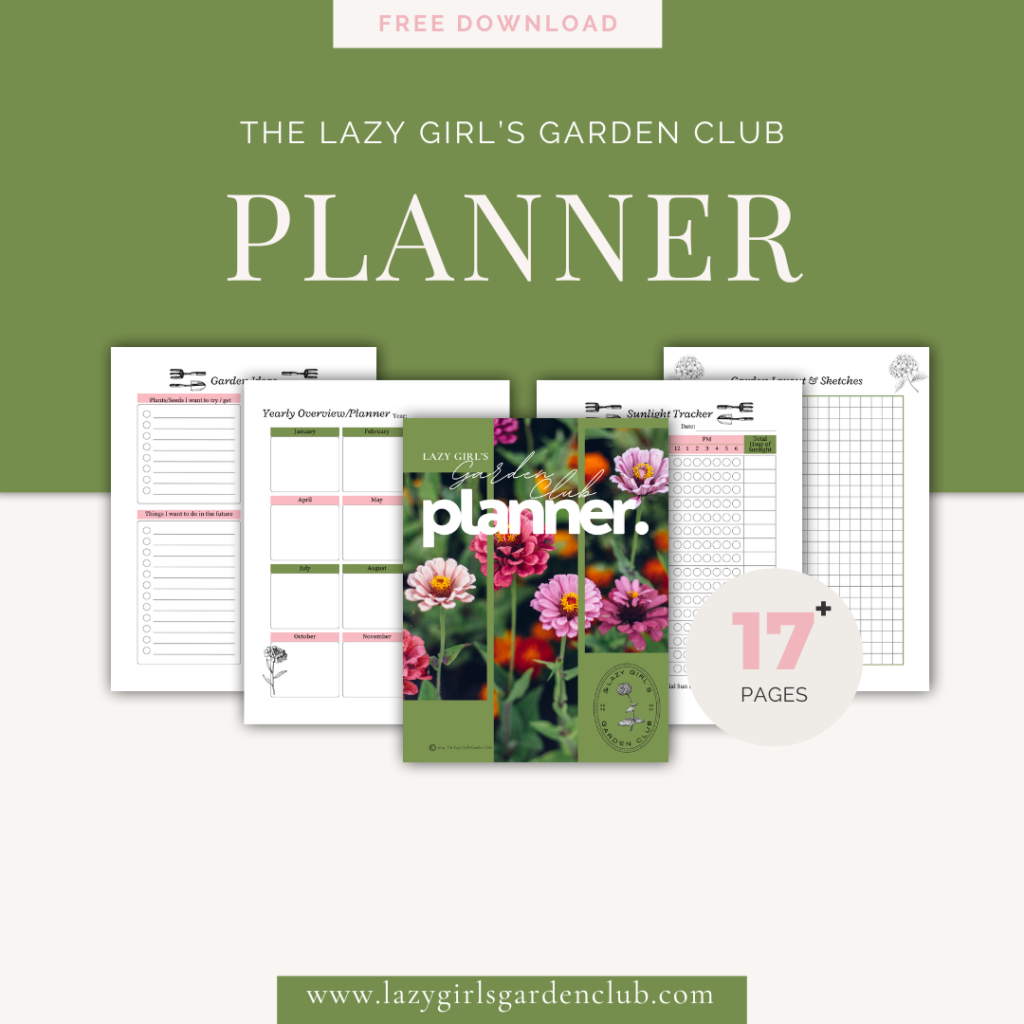 lazy girls garden club planner mockup