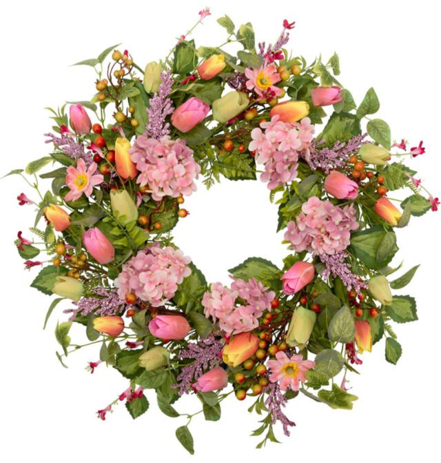 29 Lovely and Colorful Spring Wreaths for Your Front Door » Grow Beauty ...