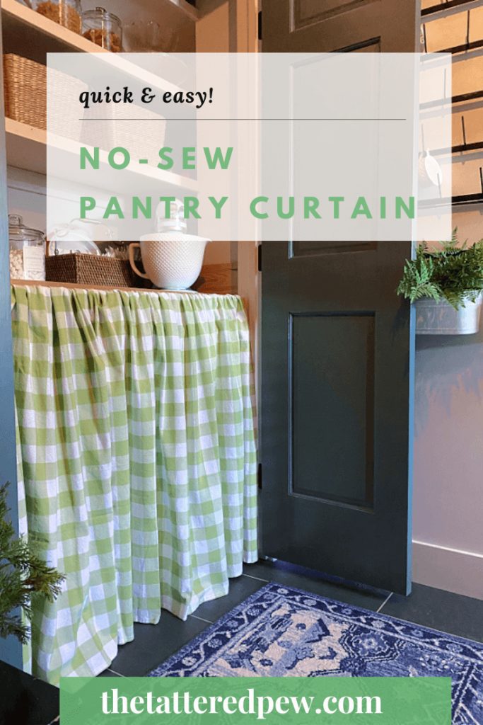 Quick and Easy No Sew Curtain » The Tattered Pew