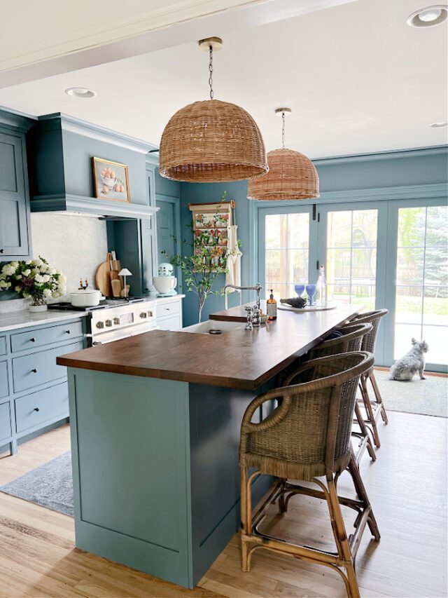 Best Blue Paint Colors for Kitchen Cabinets » Beauty with ease in the ...